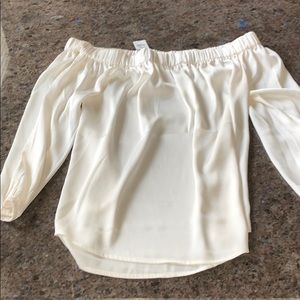 Express off the shoulder dress shirt